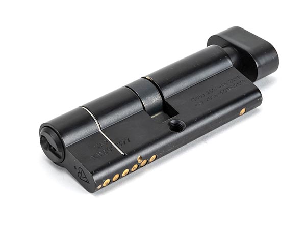 Black 40/40 6pin Euro Cylinder/Thumbturn KA
