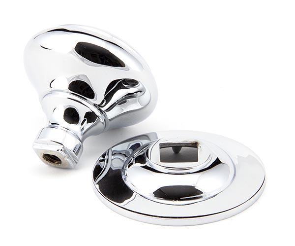 Polished Chrome Round Centre Door Knob