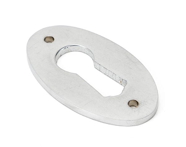 Satin Chrome Oval Escutcheon