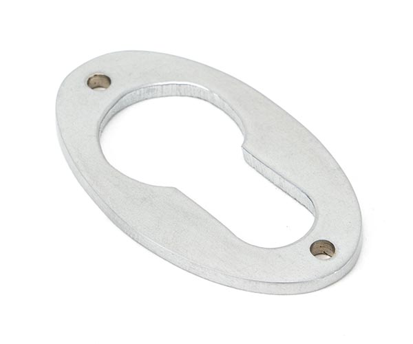 Satin Chrome Oval Euro Escutcheon