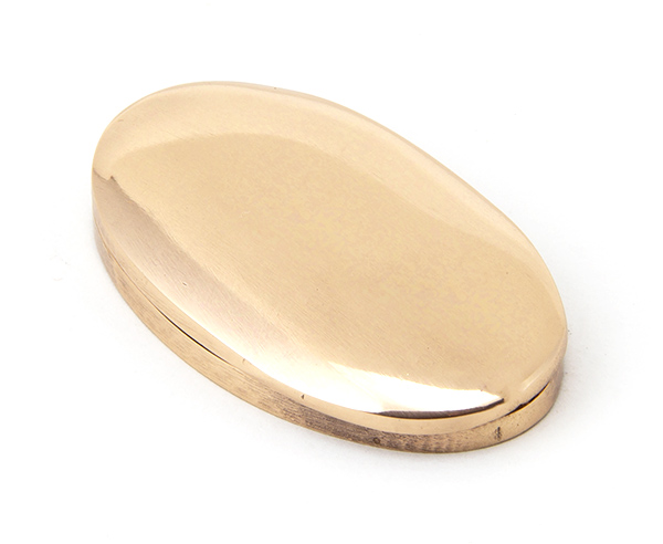 Polished Bronze Oval Escutcheon & Cover