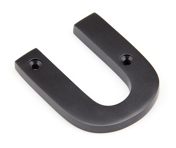 Aged Bronze Letter U