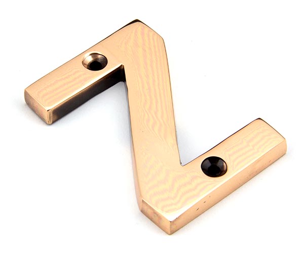 Polished Bronze Letter Z