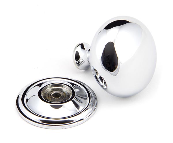 Polished Chrome Mushroom Cabinet Knob 38mm