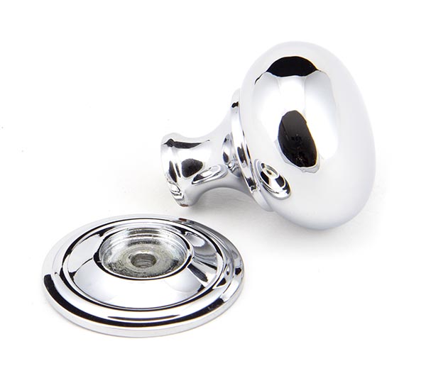Polished Chrome Mushroom Cabinet Knob 32mm