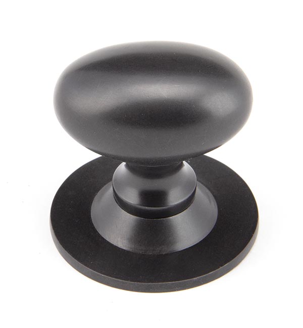 Aged Bronze Oval Cabinet Knob 40mm