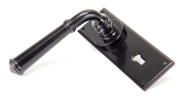 Black Regency Lever Lock Set