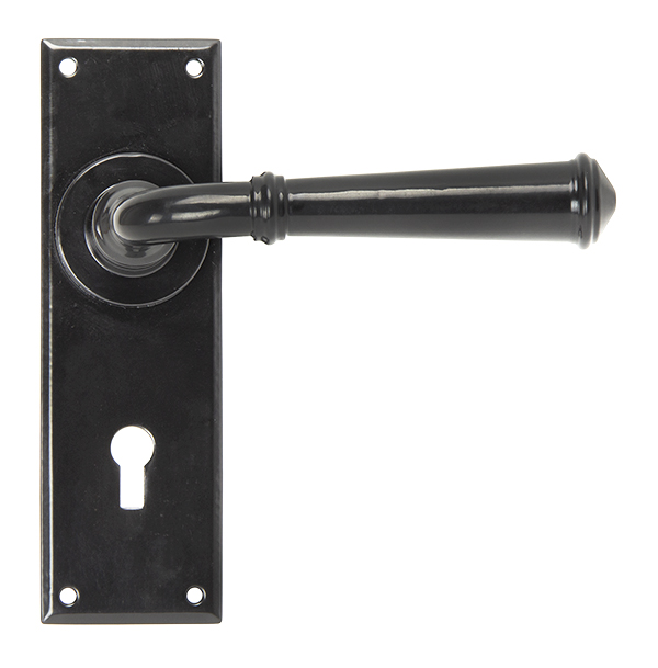 Black Regency Lever Lock Set