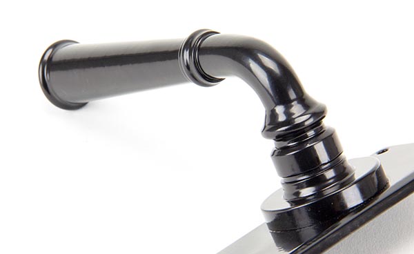 Black Regency Lever Latch Set