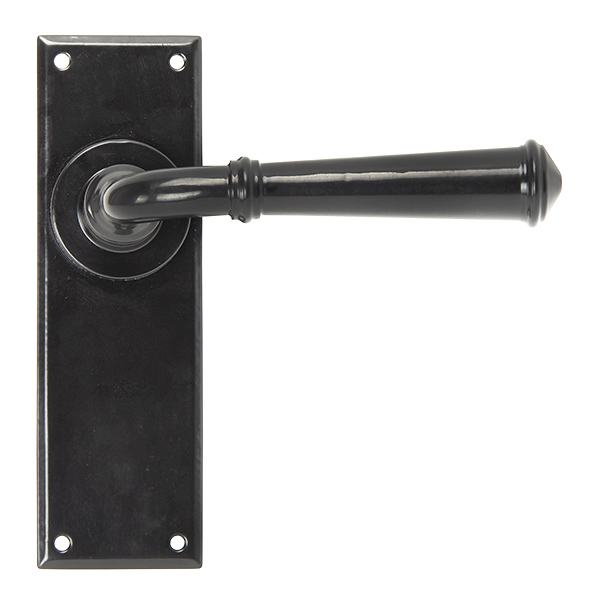 Black Regency Lever Latch Set