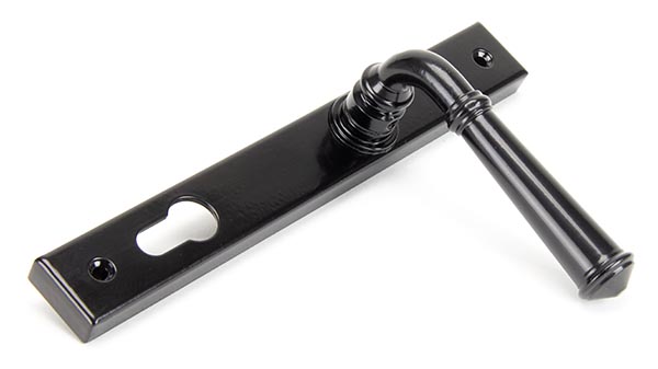 Black Regency Slimline Lever Espag. Lock Set