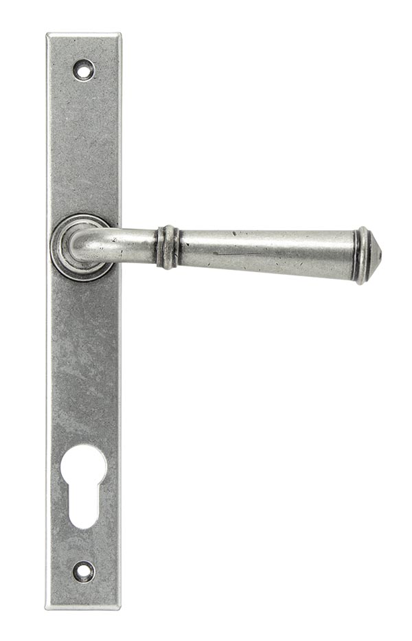 Pewter Regency Slimline Lever Espag. Lock Set