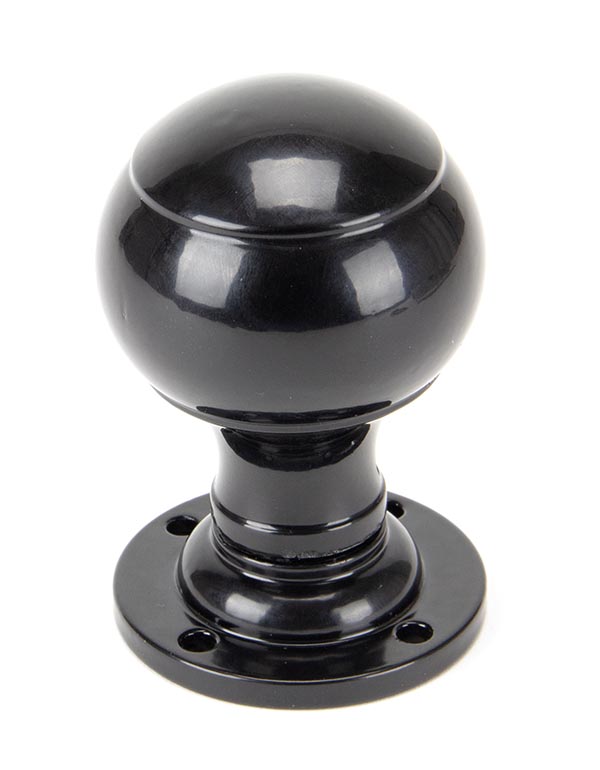 Black Regency Mortice/Rim Knob Set