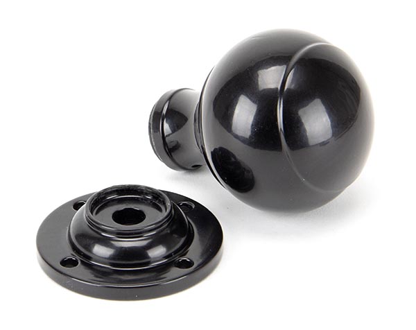 Black Regency Mortice/Rim Knob Set