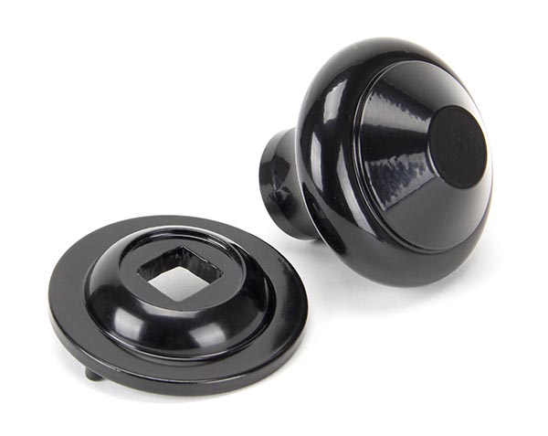 Black Regency Centre Door Knob