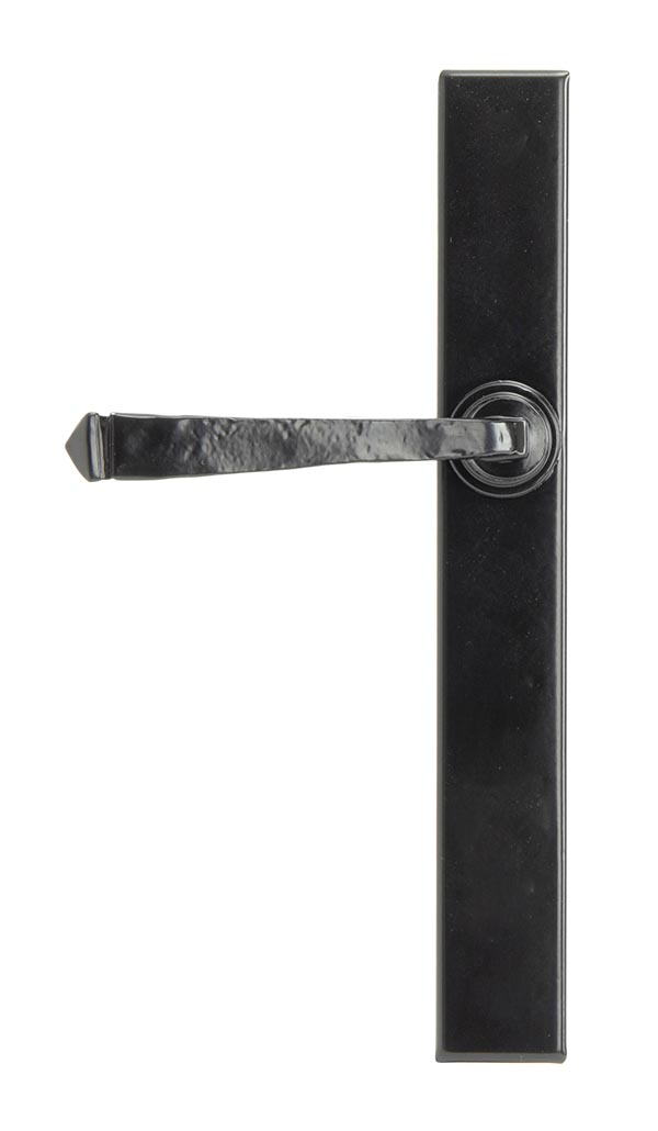 Black Avon Slimline Lever Espag. Latch Set