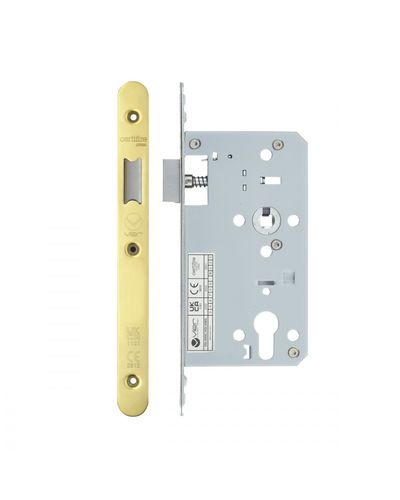2 Piece - DIN latch - backset 60mm - radius