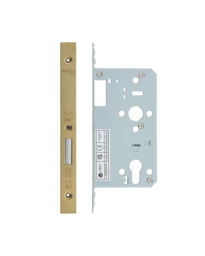 2 Piece - DIN euro deadlock - backset 60mm