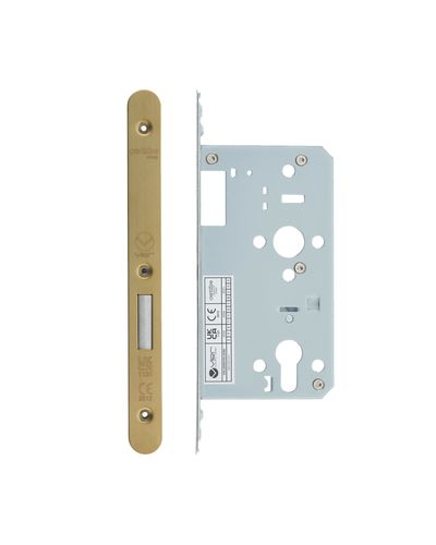 2 Piece - DIN euro deadlock - backset 60mm - radius