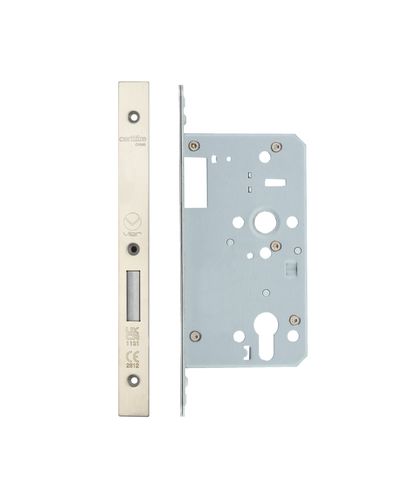 2 Piece - DIN euro deadlock - backset 60mm - Single throw
