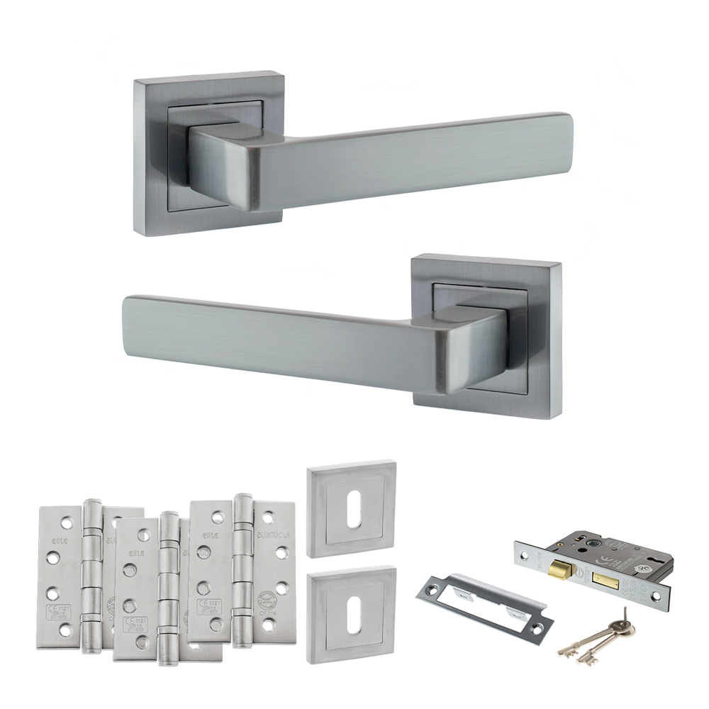 STATUS Montana Door Handle Pack (3 Lever Lock Set - 3