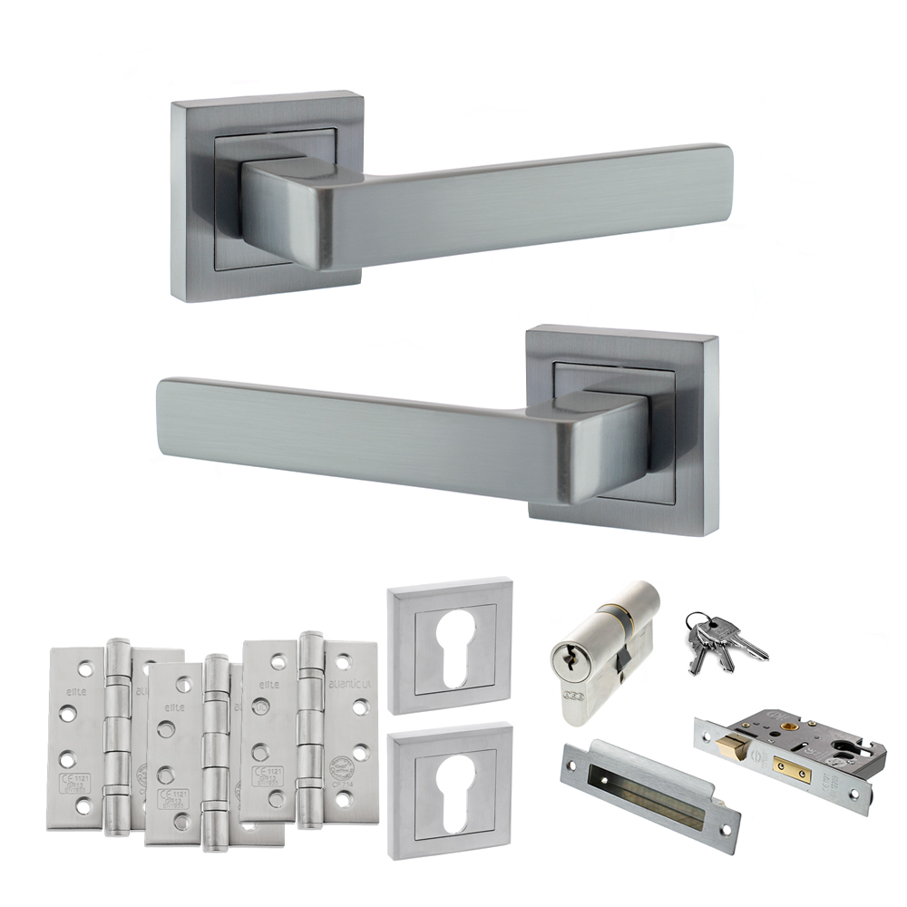 STATUS Montana Door Handle Pack (Euro Lock Set - 3