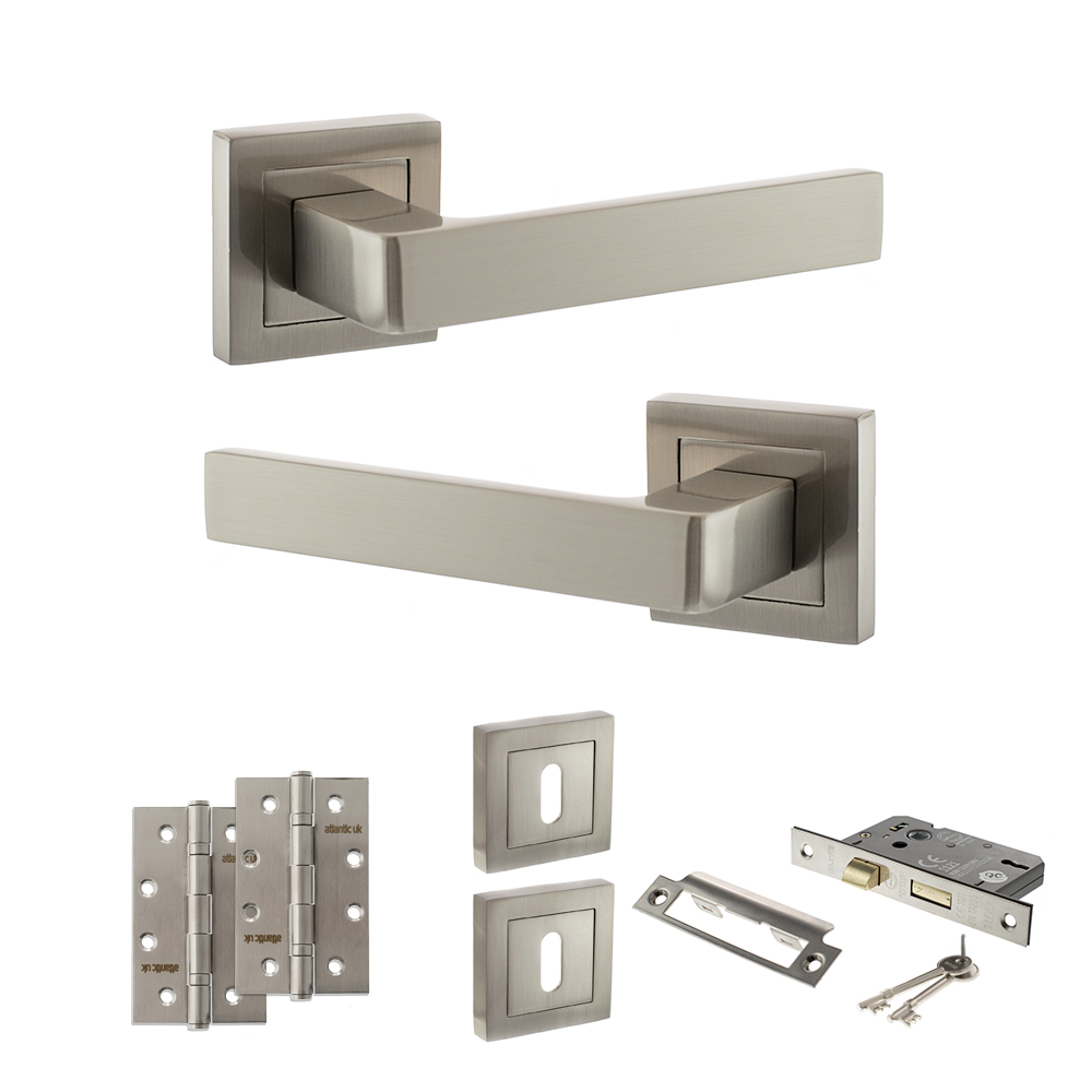 STATUS Montana Door Handle Pack (3 Lever Lock Set - 3