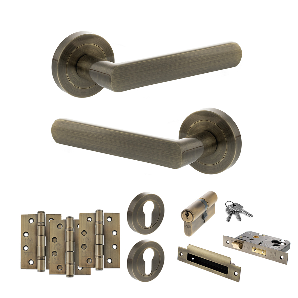 STATUS Carolina Door Handle Pack (Euro Lock Set - 2.5