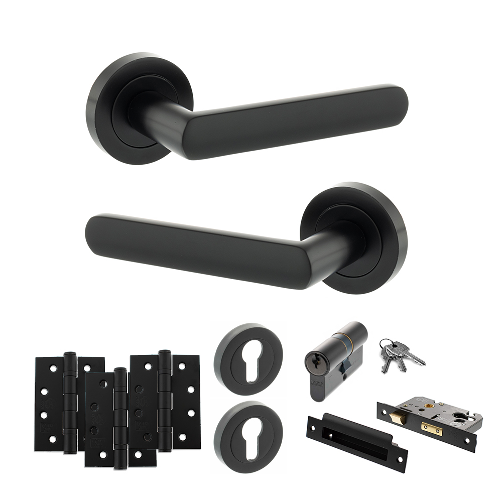 STATUS Carolina Door Handle Pack (Euro Lock Set - 2.5
