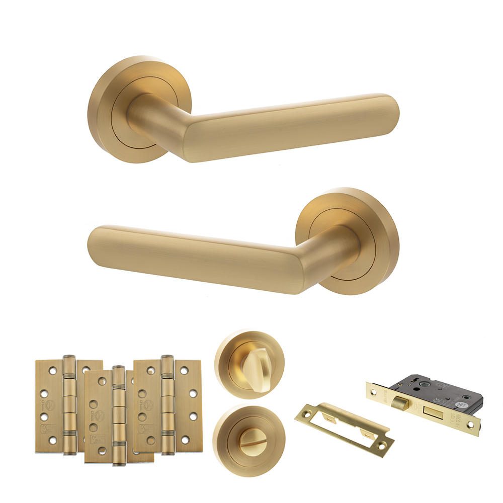 STATUS Carolina Door Handle Pack (Bathroom Set - 3