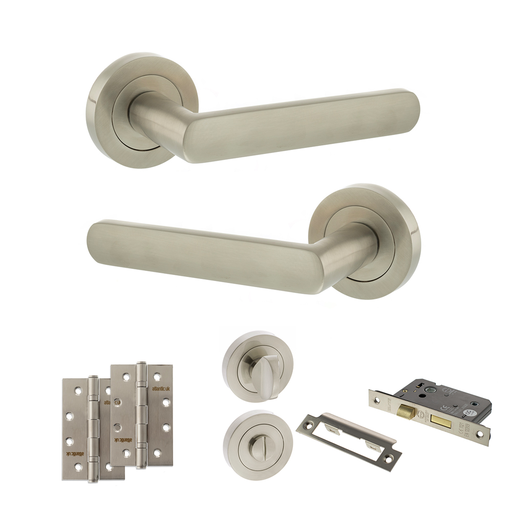STATUS Carolina Door Handle Pack (Bathroom Set - 2.5