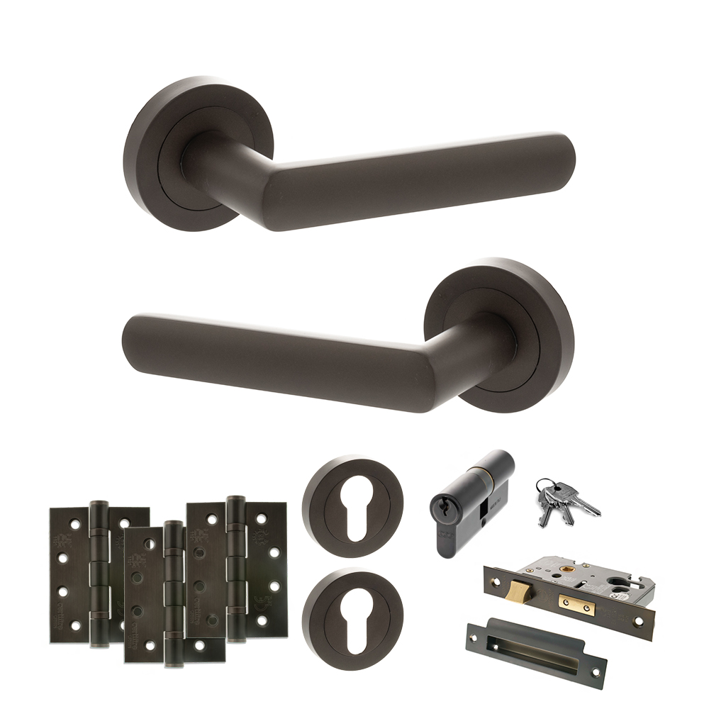 STATUS Carolina Door Handle Pack (Euro Lock Set - 2.5