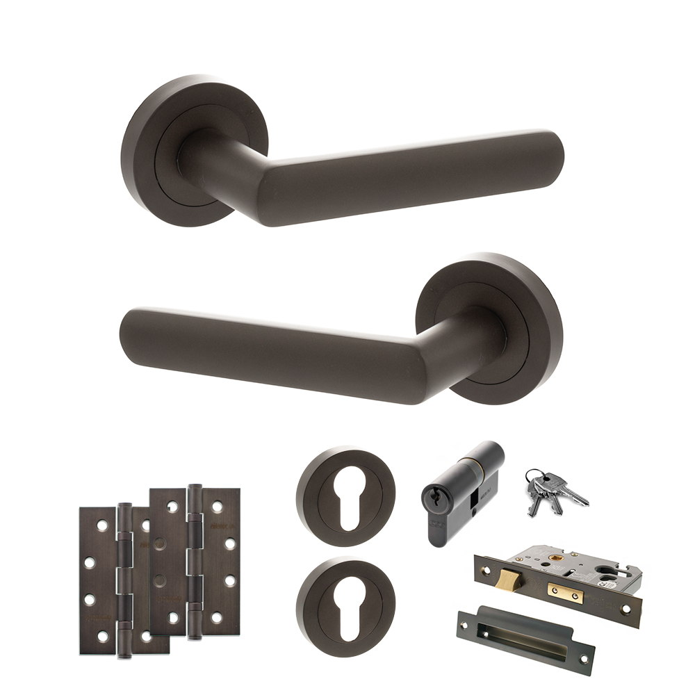 STATUS Carolina Door Handle Pack (Euro Lock Set - 2.5