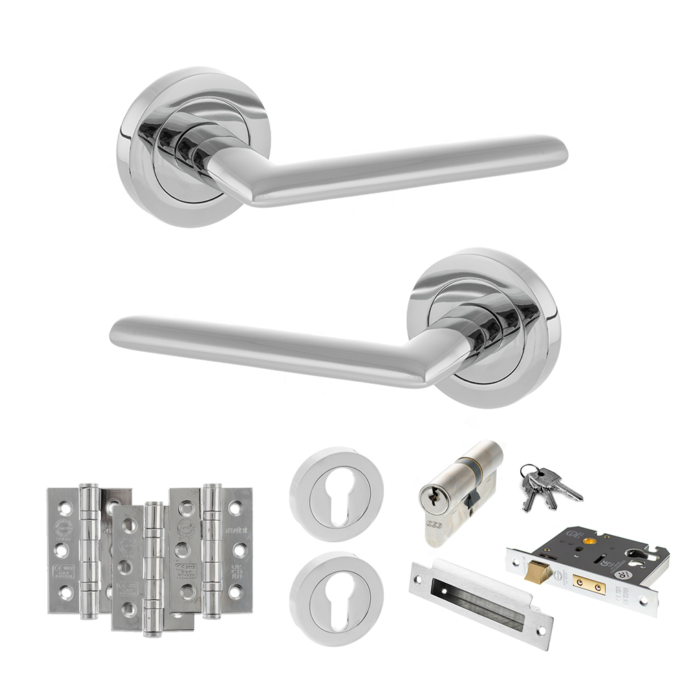 STATUS Alabama Door Handle Pack (Euro Lock Set - 2.5