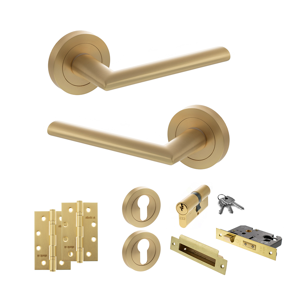STATUS Alabama Door Handle Pack (Euro Lock Set - 2.5