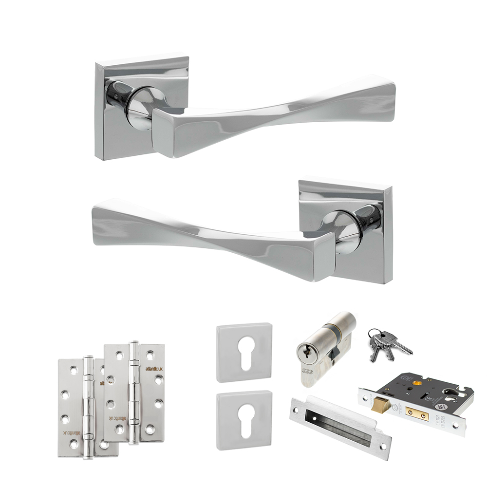 Senza Pari Guido Door Handle Pack (Euro Lock Set - 2.5