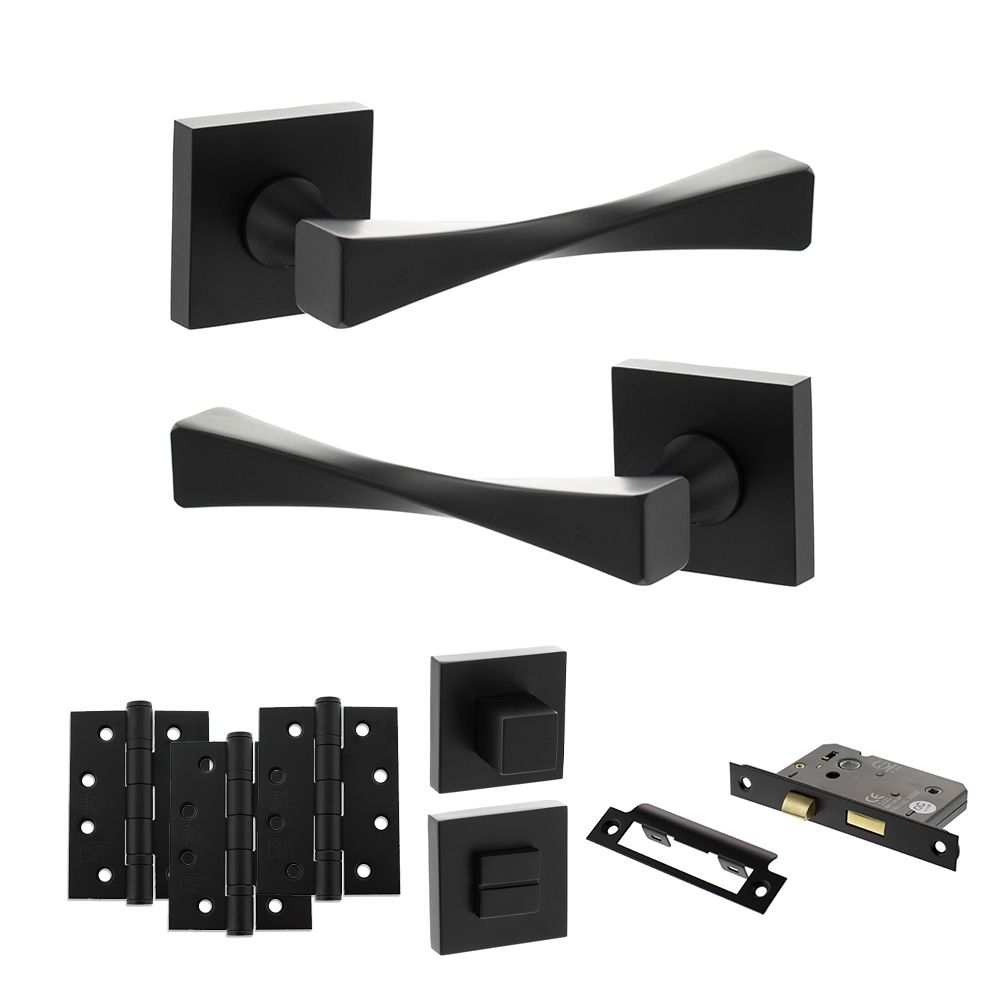 Senza Pari Guido Door Handle Pack (Bathroom Set - 3