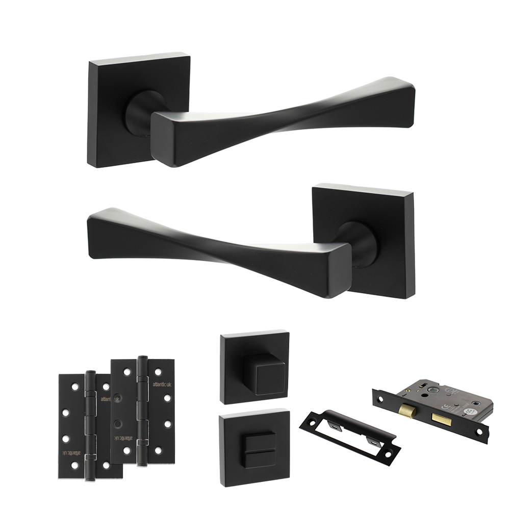 Senza Pari Guido Door Handle Pack (Bathroom Set - 3