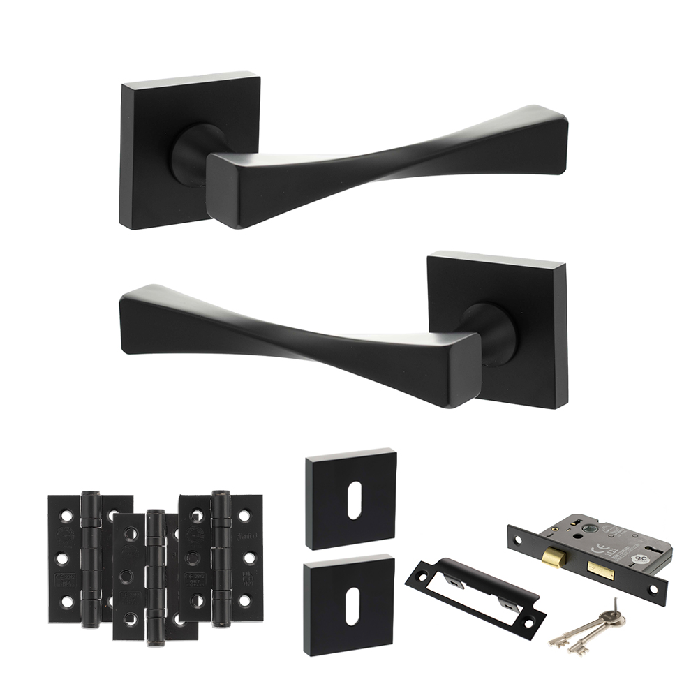 Senza Pari Guido Door Handle Pack (3 Lever Lock Set - 3