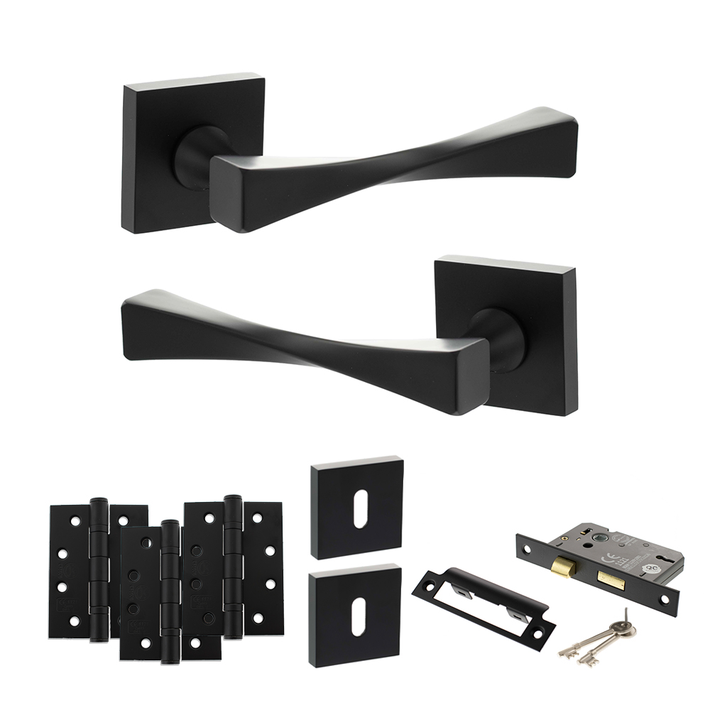 Senza Pari Guido Door Handle Pack (3 Lever Lock Set - 3