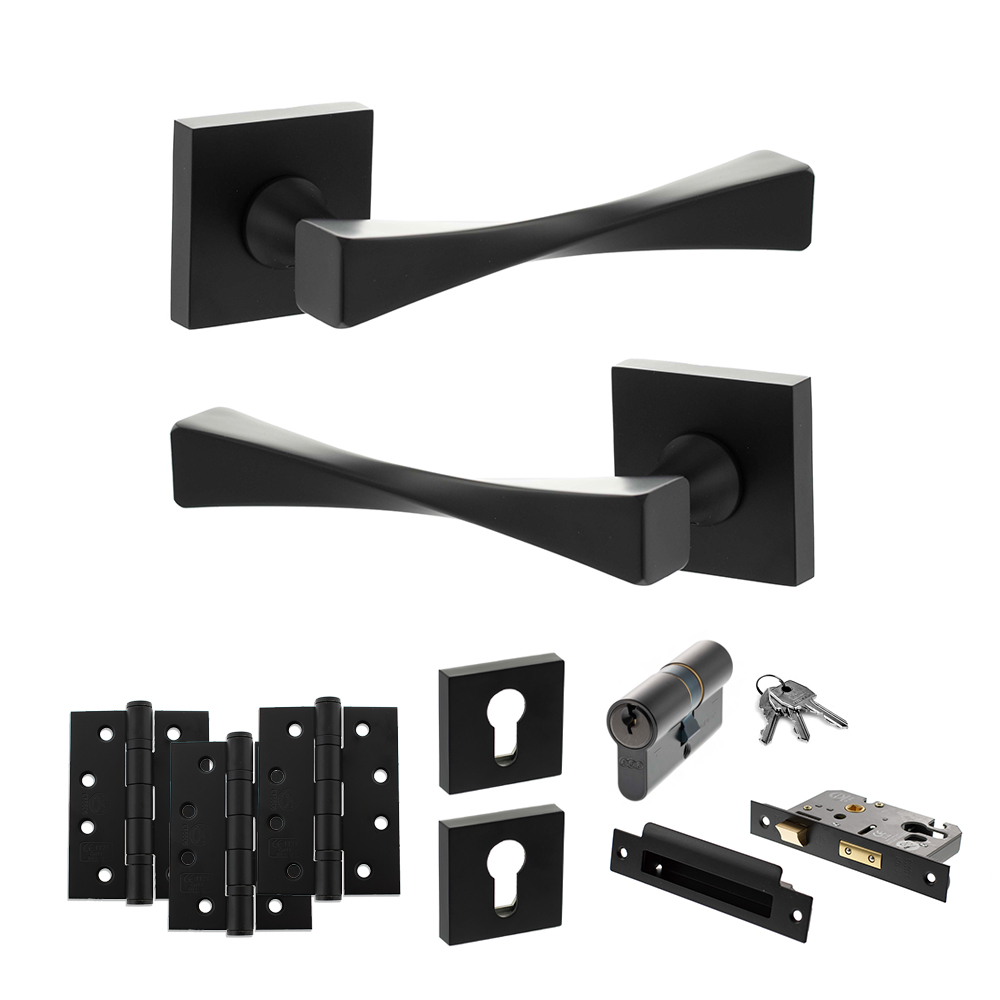 Senza Pari Guido Door Handle Pack (Euro Lock Set - 2.5