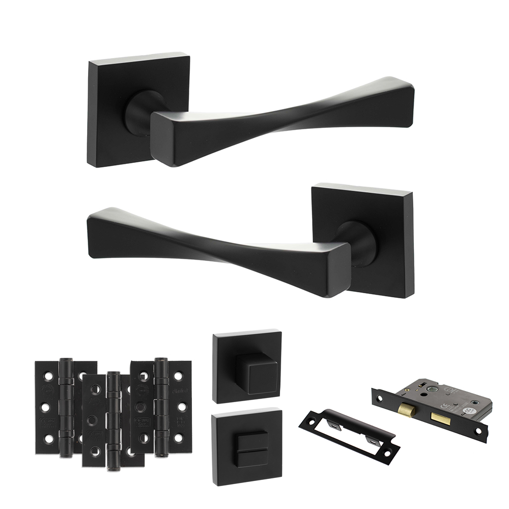Senza Pari Guido Door Handle Pack (Bathroom Set - 2.5