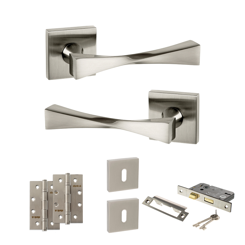 Senza Pari Guido Door Handle Pack (3 Lever Lock Set - 3