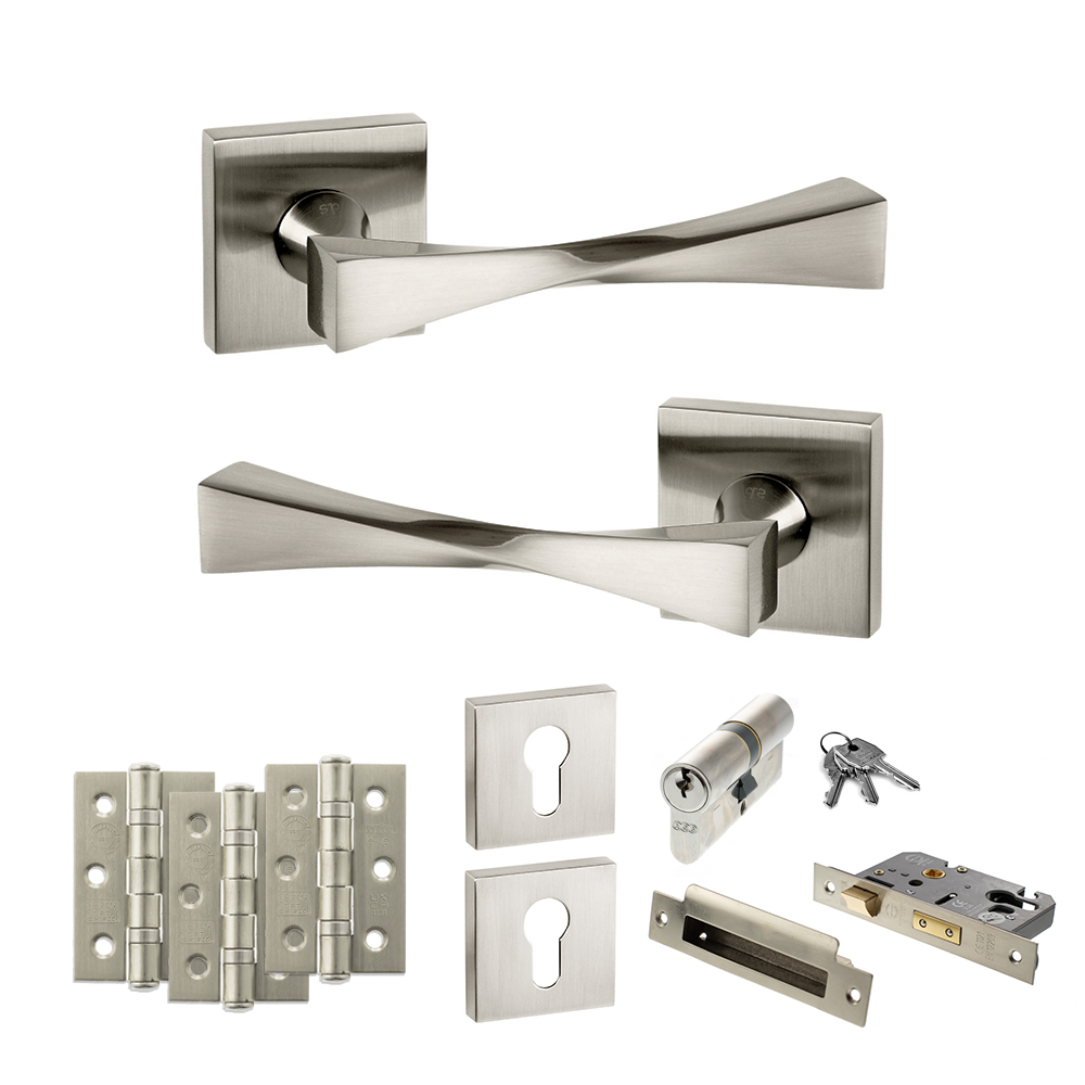 Senza Pari Guido Door Handle Pack (Euro Lock Set - 2.5
