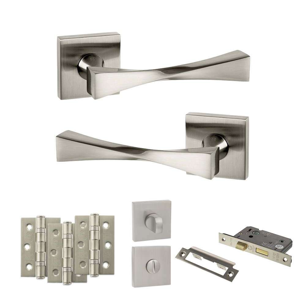 Senza Pari Guido Door Handle Pack (Bathroom Set - 2.5