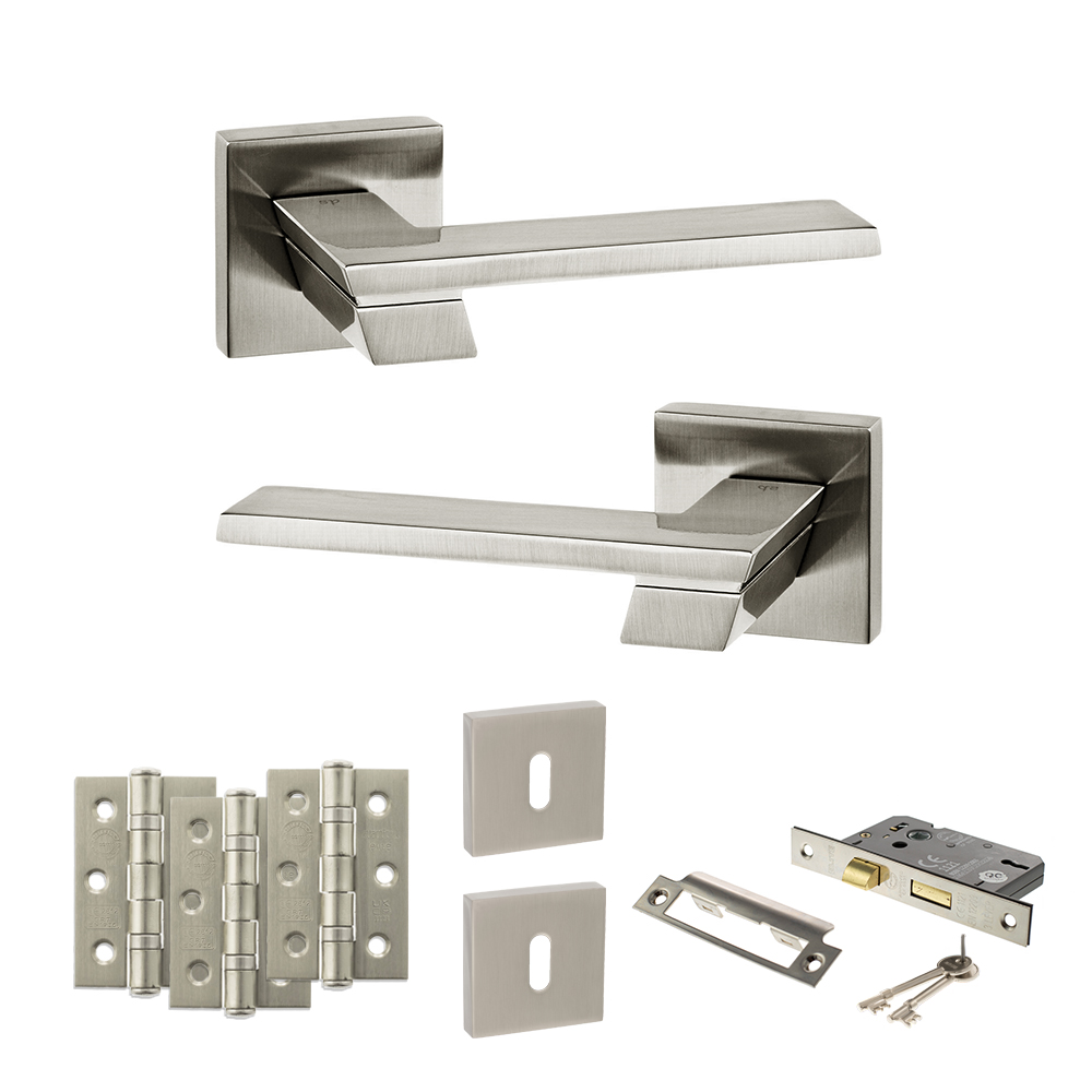 Senza Pari Giovanni Door Handle Pack (3 Lever Lock Set - 2.5