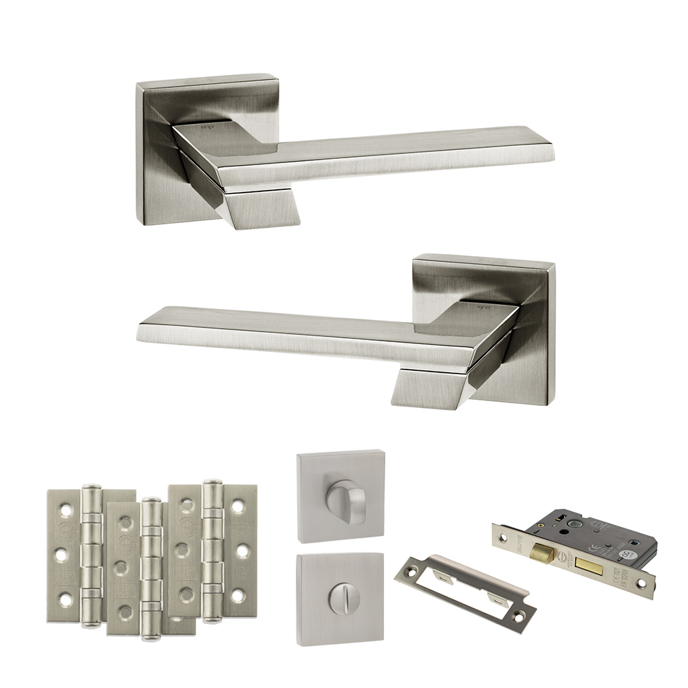 Senza Pari Giovanni Door Handle Pack (Bathroom Set - 2.5