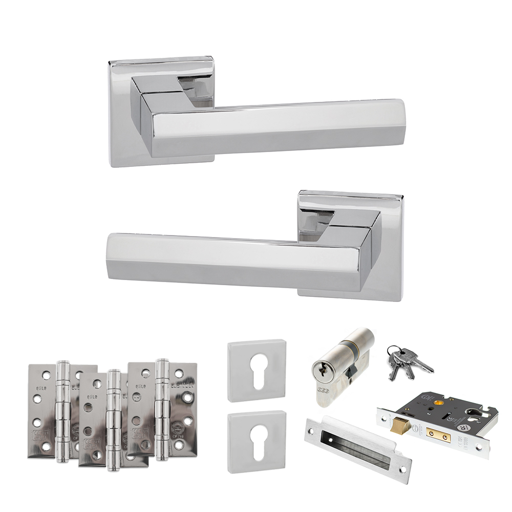 Senza Pari Davoli Door Handle Pack (Euro Lock Set - 2.5