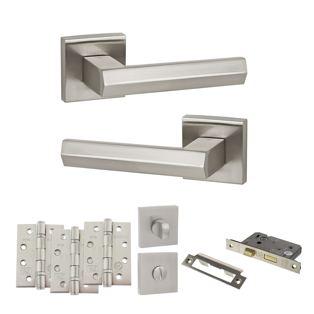 Senza Pari Davoli Door Handle Pack (Bathroom Set - 3