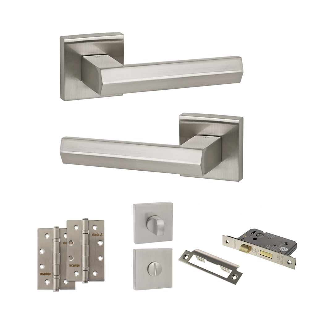 Senza Pari Davoli Door Handle Pack (Bathroom Set - 3